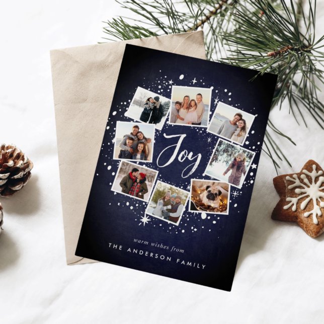 Starry Wandery | Helgdag Fotokollokort Julkort (Skapare uppladdad)