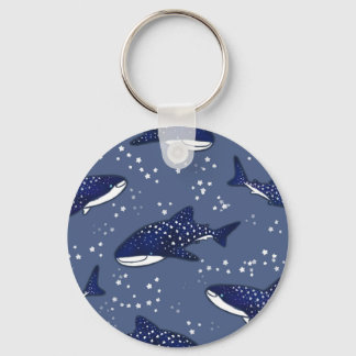 Starry Whale Shark (Mörk) Nyckelring