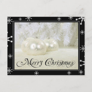 Starry White jul Helg Vykort