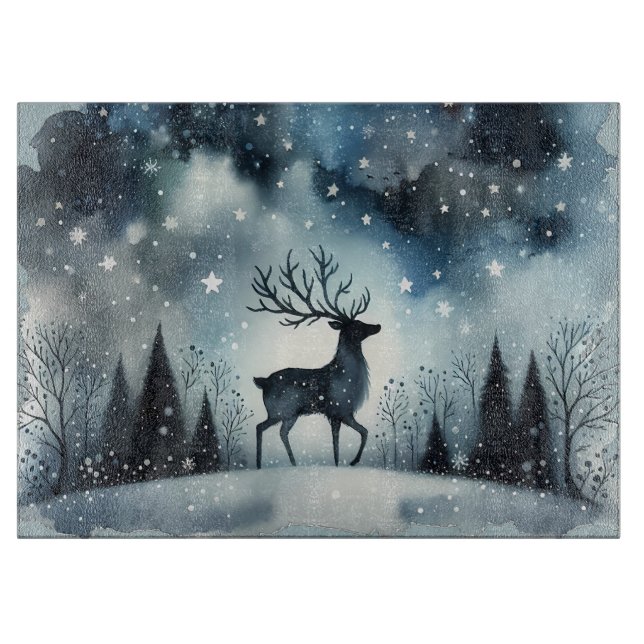 Starry Winter Night Deer (Framsidan)