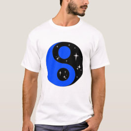 " Starry Ying Yang Symbol " T Shirt
