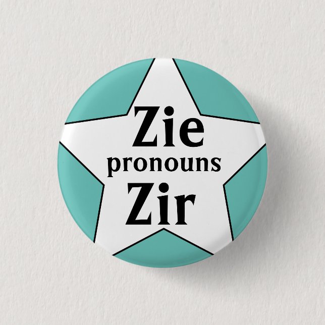 Starry Zie Zir Pronouns Knapp (Framsida)
