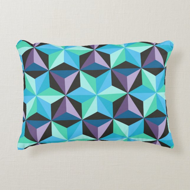 Stars Abstrakt Geometric Patchwork Prydnadskudde (Framsidan)