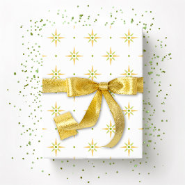 Stars and Dots in Palm and Yellow Presentpapper