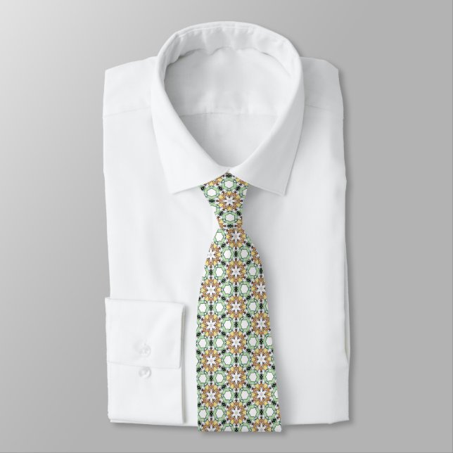 Stars and Mint Neck Tie Slips (Bunden)