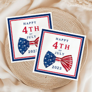 Stars And Stripes 4:e Juli Pappersservett