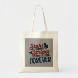 Stars and stripes forever tote tygkasse
