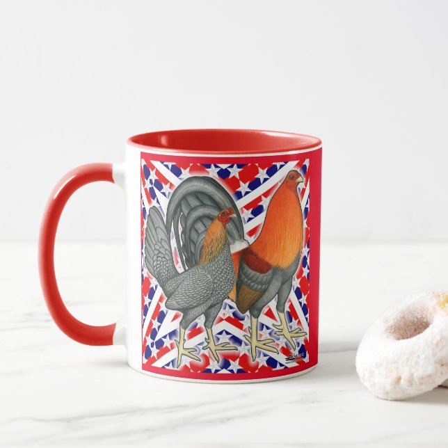 Stars and Stripes Gamefowl Mugg (Med munk)