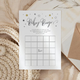 Stars Baby Bingo | Gender för att visa babylåda