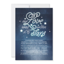 Stars bröllopsinbjudan