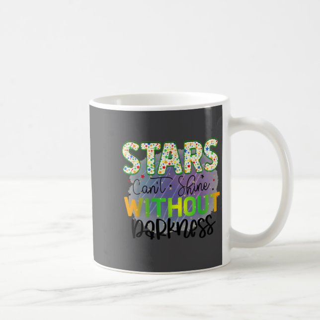 Stars Can't Shine Without Darkness Motivational Qu Kaffemugg (Höger)
