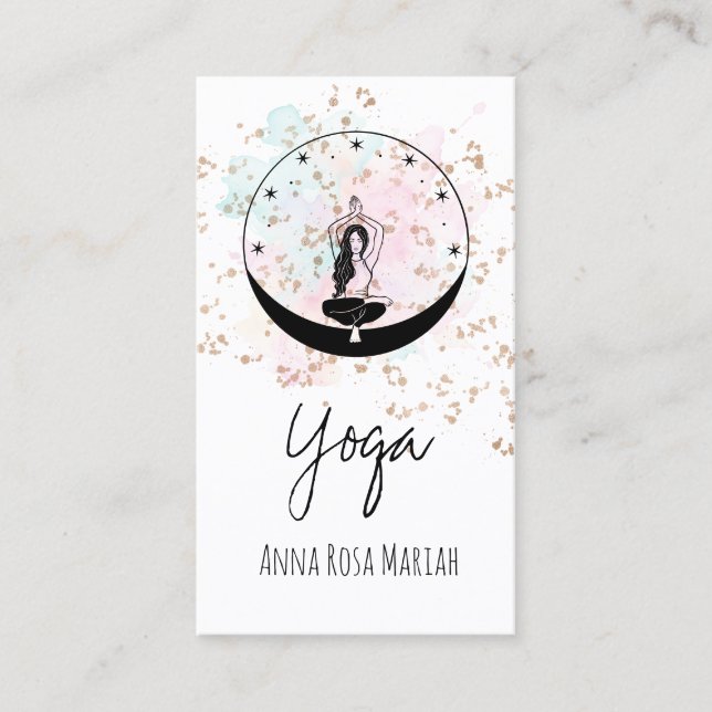 *~* Stars Celestial AP33 Rainbow Andlig Chakra Visitkort (Framsida)