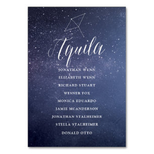 Stars Celestial Bröllop-platskort Aquila Bordsnummer