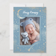 Stars Celestial Cute Blue Newborn Photos Bird