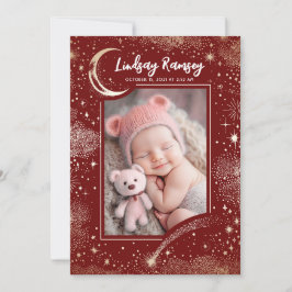 Stars Celestial Cute Red Newborn Photos Bird Meddelande