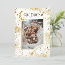 Stars Celestial Magic God jul Photo Julkort