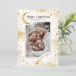 Stars Celestial Magic God jul Photo Julkort