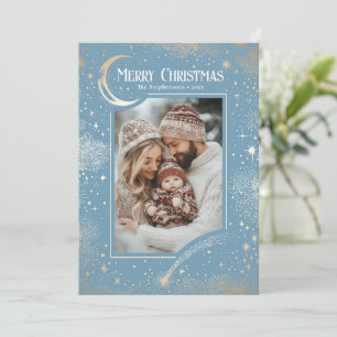 Stars Celestial Magic God jul Photo Julkort