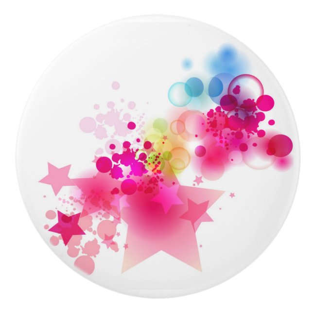 Stars Ceramic Cabinet Knob Knopp (Framsidan)