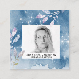 *~* Stars Chic Popular Hair Model Actress PHOTO Fyrkantigt Visitkort