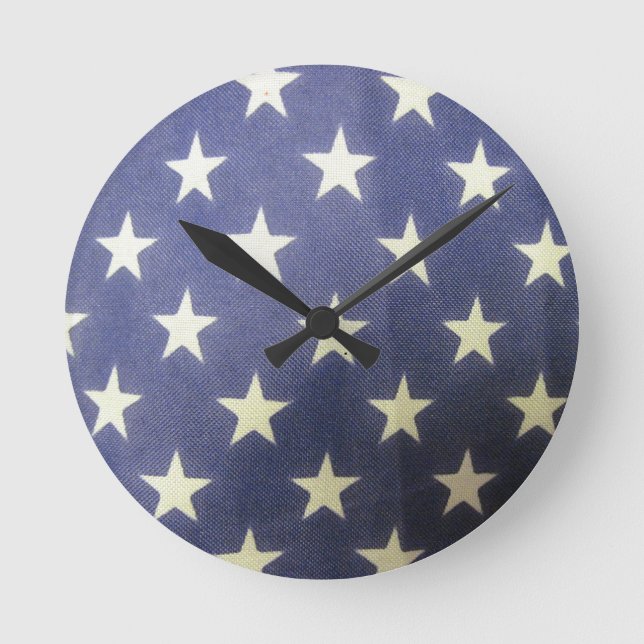 Stars Clock Rund Klocka (Framsida)