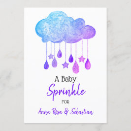 *~* Stars Cloud Rain tappar Sprinkle Shower Inbjudningar