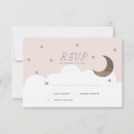 Stars & Crescent Måne Rosa Girl Girl Baptism OSA