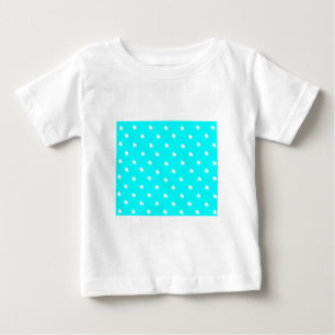 Stars Cyan White, MUSEUM Zazzle-gåvor T-shirt