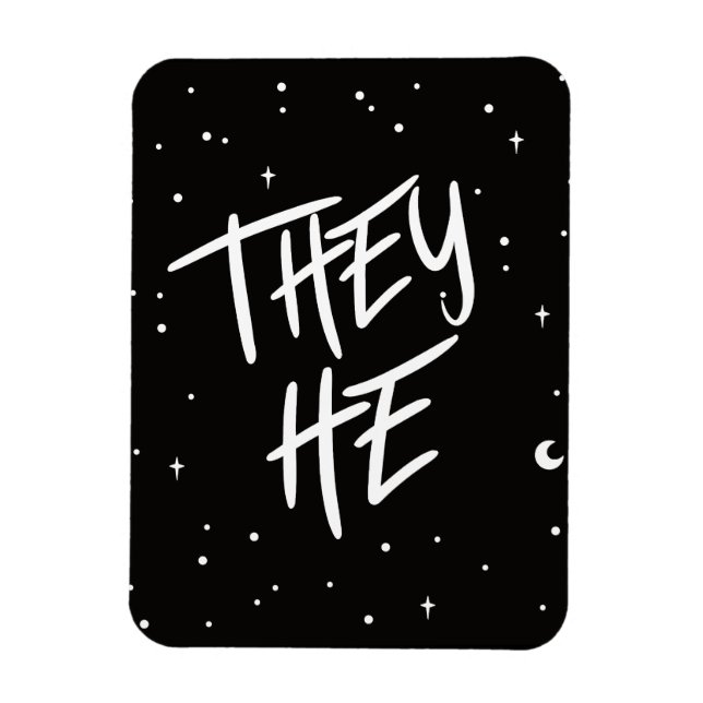 Stars De/Pronouns Magnet (Vertikal)