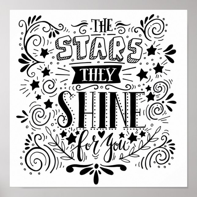 Stars de skiner åt dig poster (Framsidan)