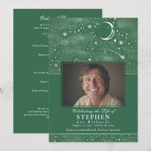 Stars Firande i Life Photo Memorial Funeral Program