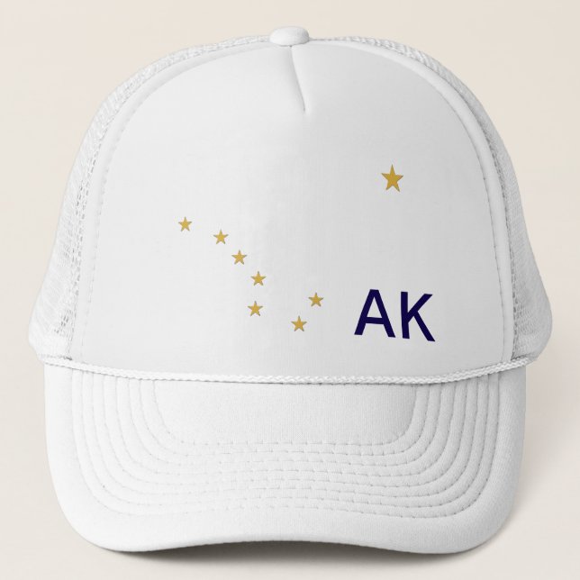 Stars från Alaska Flagga Keps (Framsida)