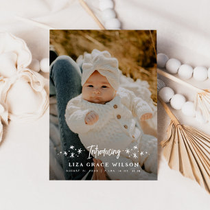 Stars Fullt Photo Multi-Photo Collage Birth Meddelande