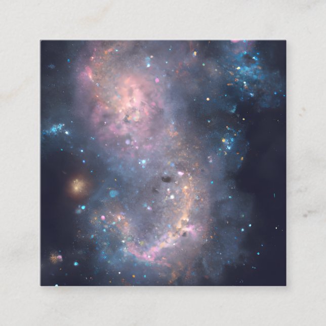 Stars Graphic Fyrkantigt Visitkort (Framsida)