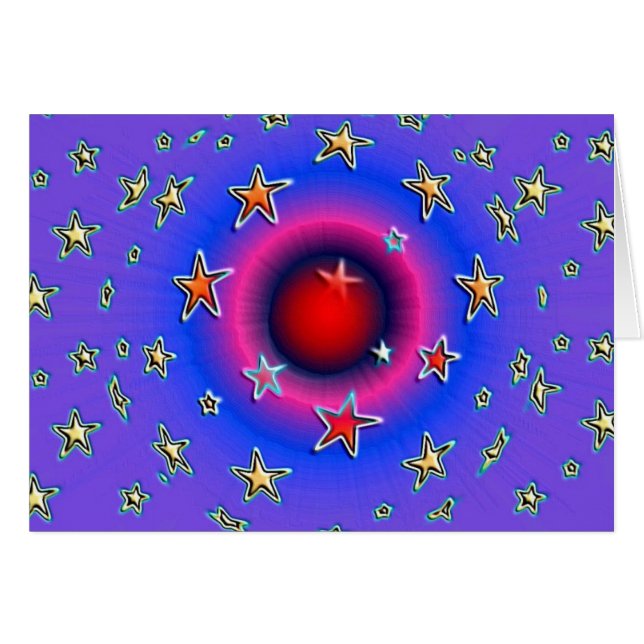 Stars Hälsningskort (Framsidan Horizontal)