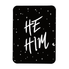 Stars He/Him Pronouns Magnet