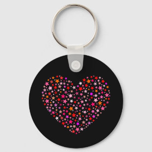 Stars Heart Nyckelring