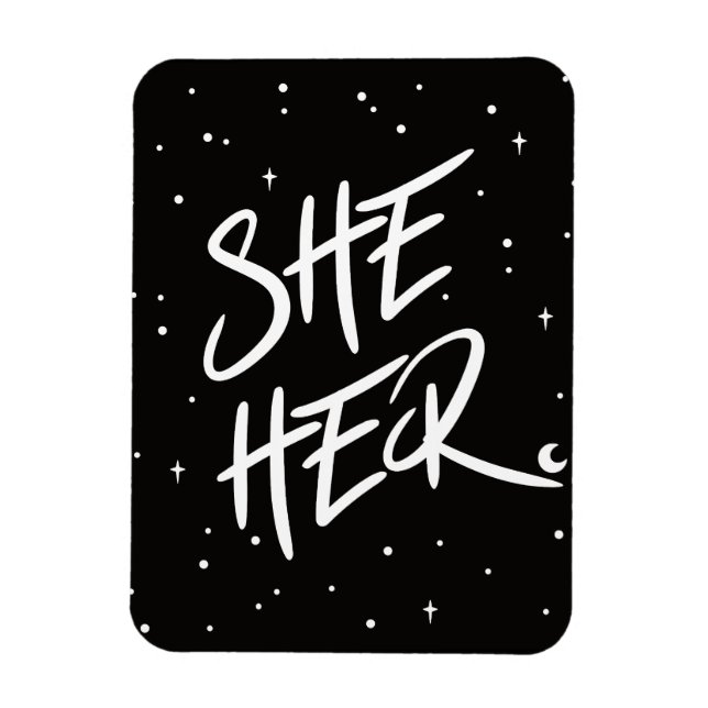 Stars Hennes pronouns Magnet (Vertikal)