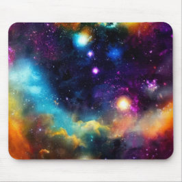 Stars i en regnbåge Färgad Nebula Mousepad Musmatta