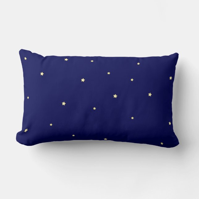 Stars i Midnight Blå himmel fonful Lumbarkudde (Framsida)