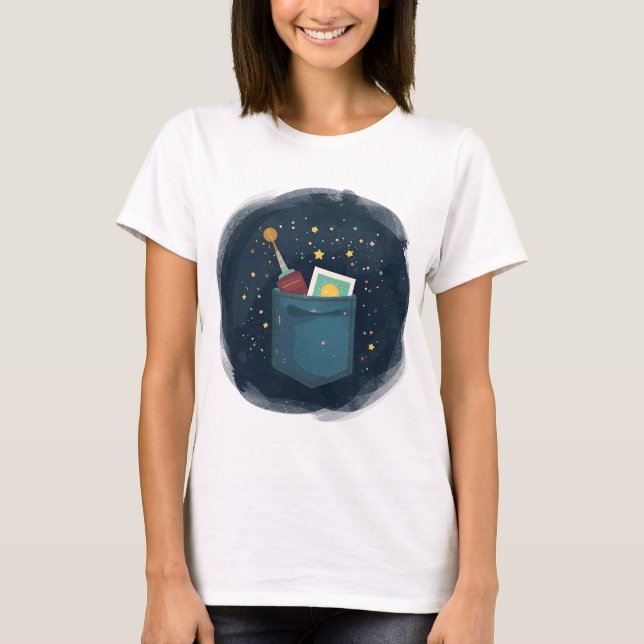 Stars i min Pocket T Shirt (Framsida)