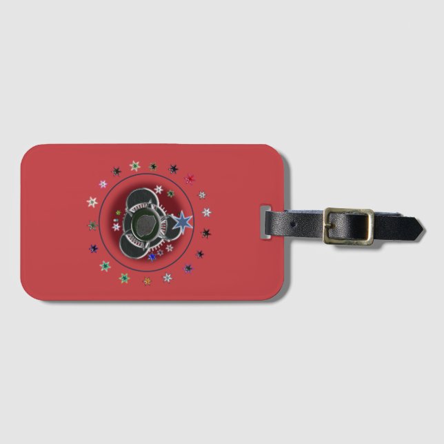 Stars Luggage Tag Bagagebricka (Framsida horisontal)