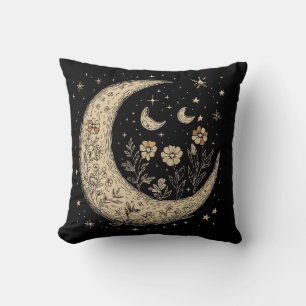 Stars Måne Boho stil Kudde