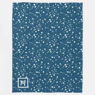 Stars monogram fleece filt
