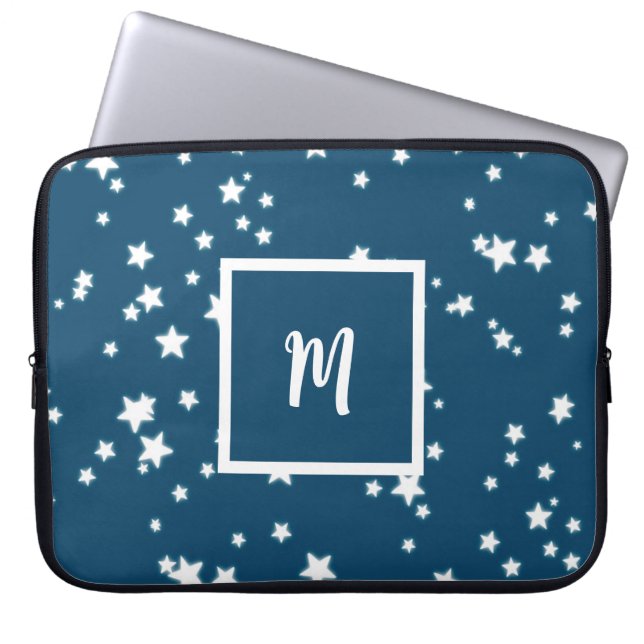 Stars monogram laptop fodral (Framsidan)