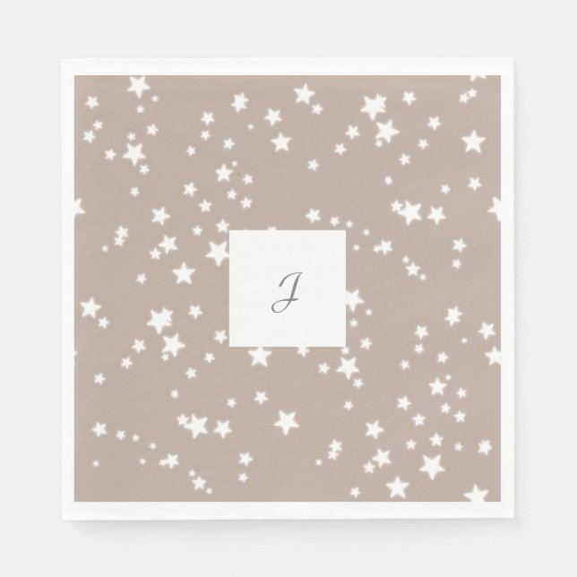 Stars monogram pappersservett (Framsidan)