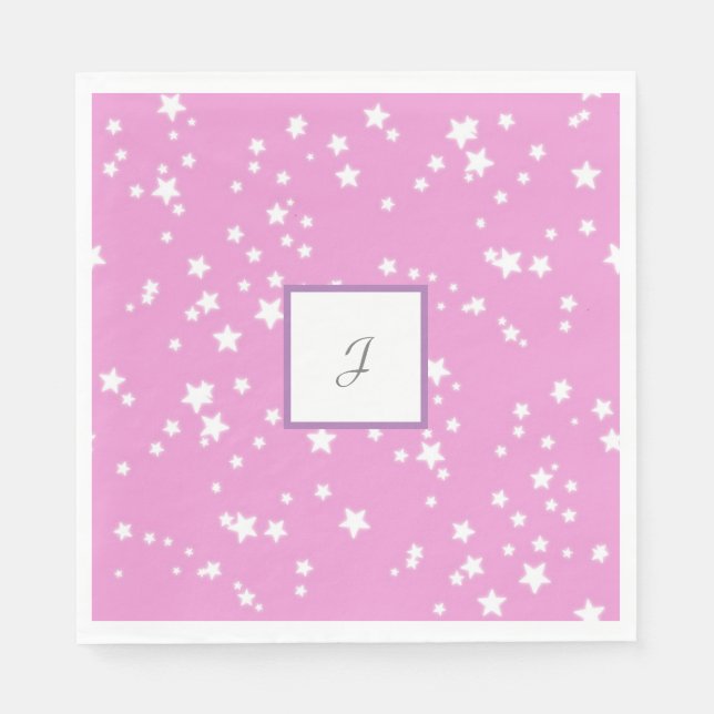Stars monogram pappersservett (Framsidan)