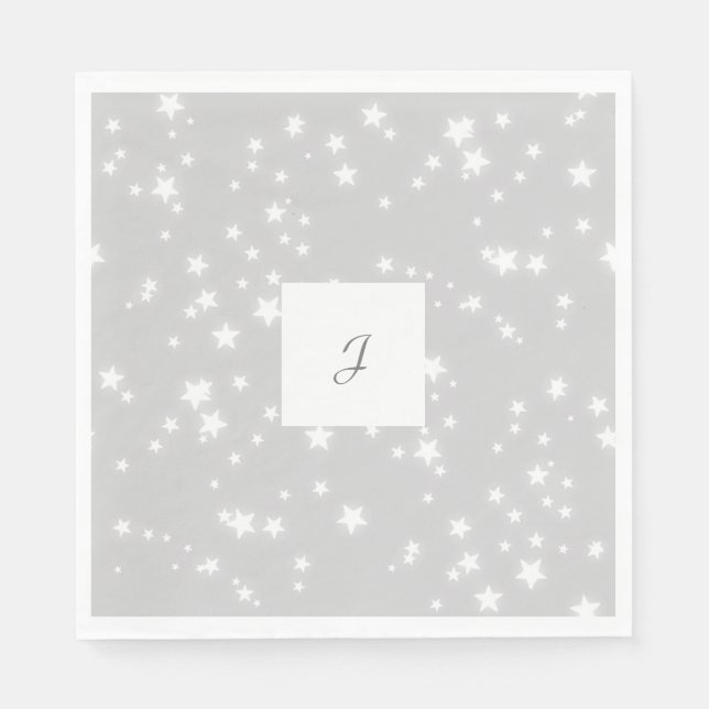 Stars monogram pappersservett (Framsidan)