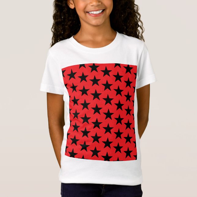 Stars Mönster 10 T Shirt (Framsida)