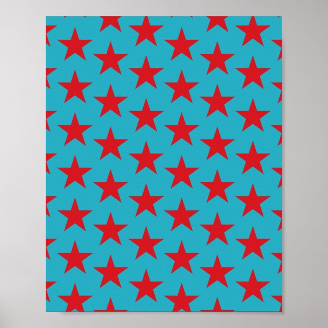 Stars Mönster 13 Poster (Framsidan)